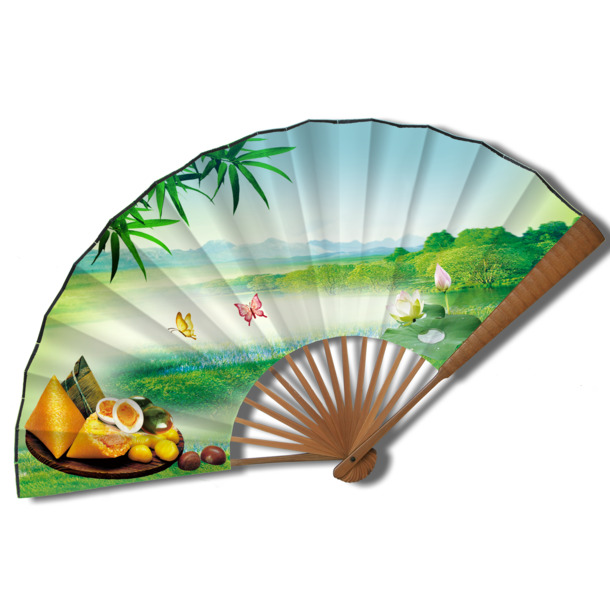 端午节设计素材，高清PNG透明端午扇子粽子节日元素免费下载
