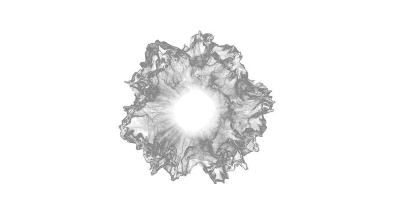 白色烟雾爆炸科技感粒子高清PNG透明装饰素材免费下载