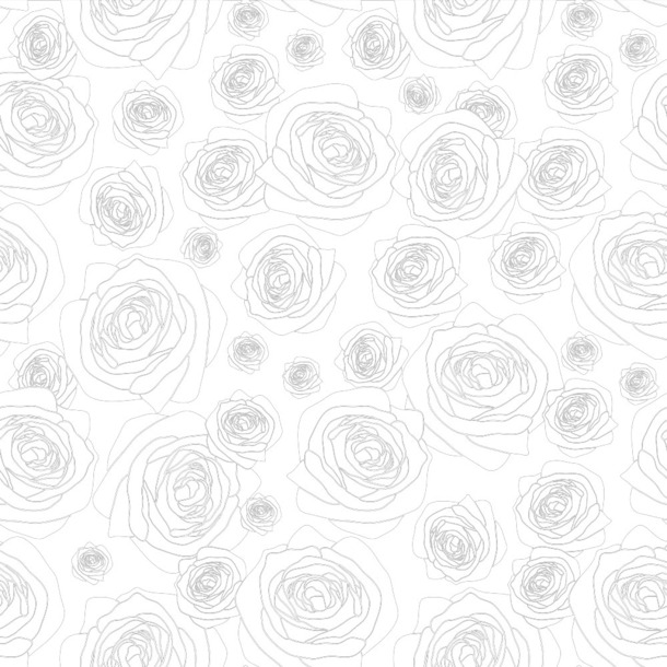 素描玫瑰花纹高清PNG透明图片-情人节节日设计素材免费下载