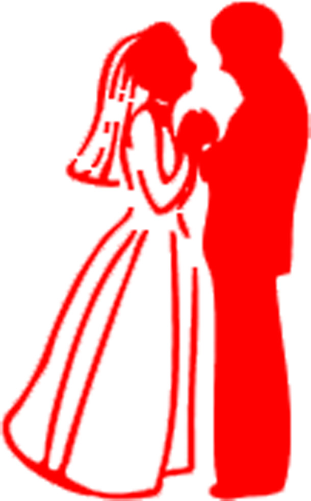 红色婚礼七夕高清PNG透明图片-情人节节日元素设计素材免费下载