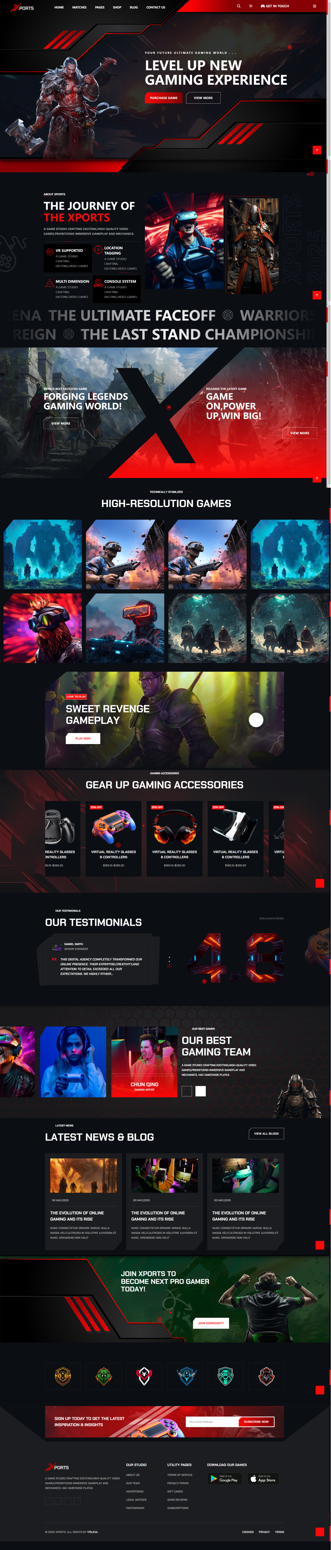 游戏娱乐电竞门户网站平台模板