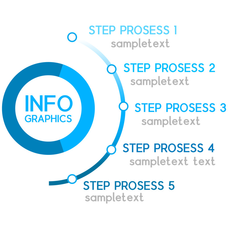蓝色圆形图表高清PNG透明免扣AI设计素材免费下载