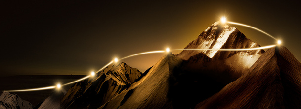 金色山峰背景高清PNG透明素材-免费banner海报设计图片下载