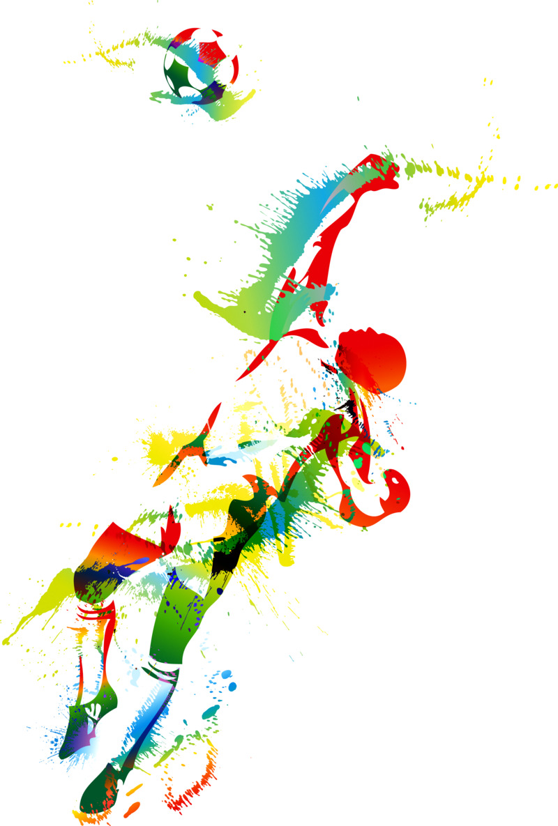 踢足球高清PNG透明免扣设计素材免费下载