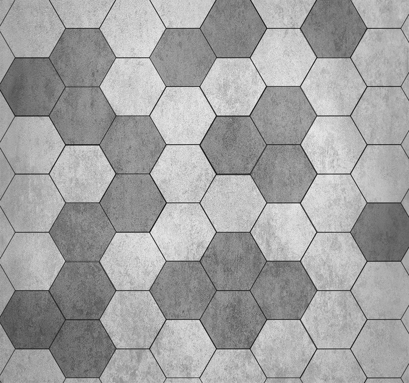 灰色六边形高清PNG透明底纹图片设计素材免费下载