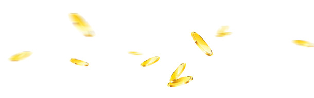 唯美精美漂浮金币高清PNG透明设计素材免费下载