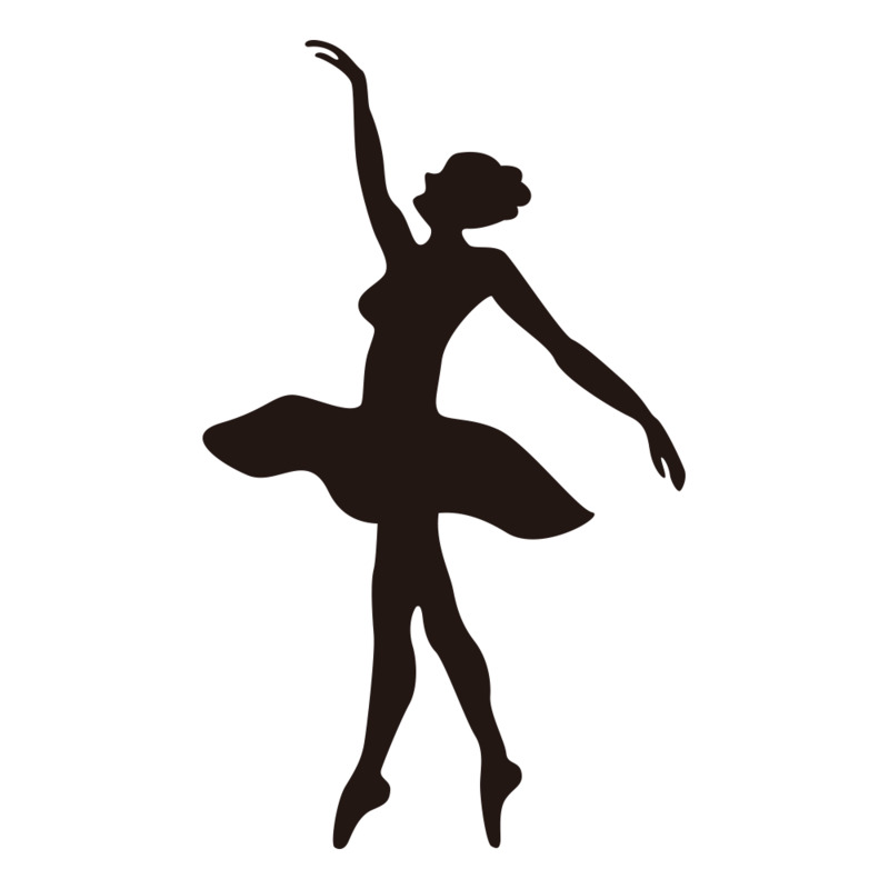 天鹅舞女性舞者剪影矢量素材-高清PNG透明免扣AI设计免费下载
