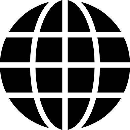 地球标志网格图标高清PNG透明免扣设计素材免费下载