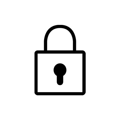 门锁线性小图标高清透明PNG免扣设计素材免费下载