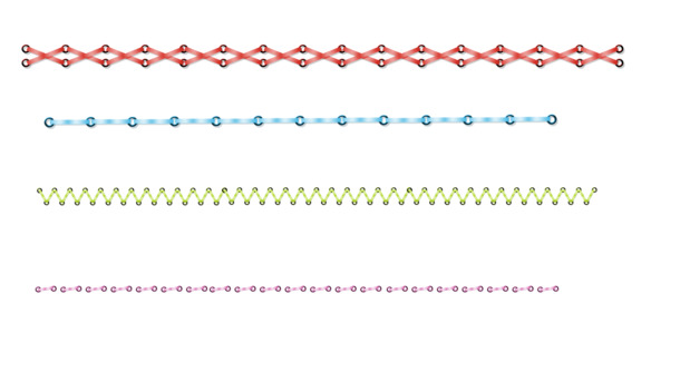 穿插分割线彩带高清透明PNG漂浮元素设计素材免费下载