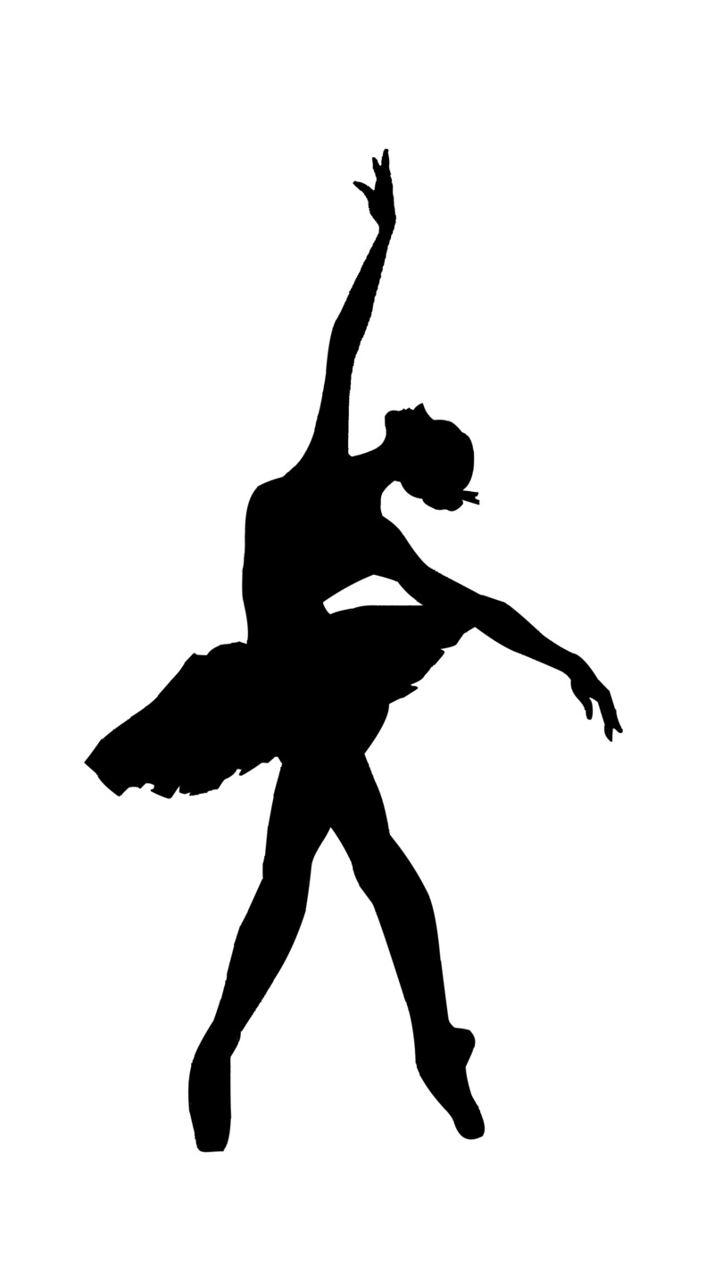 天鹅舞女性转圈剪影矢量高清PNG透明免扣设计素材免费下载