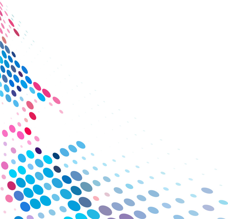 手绘多彩圆点高清PNG透明背景设计素材免费下载