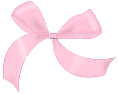 粉色蝴蝶结漂浮彩带免抠高清PNG透明设计素材免费下载