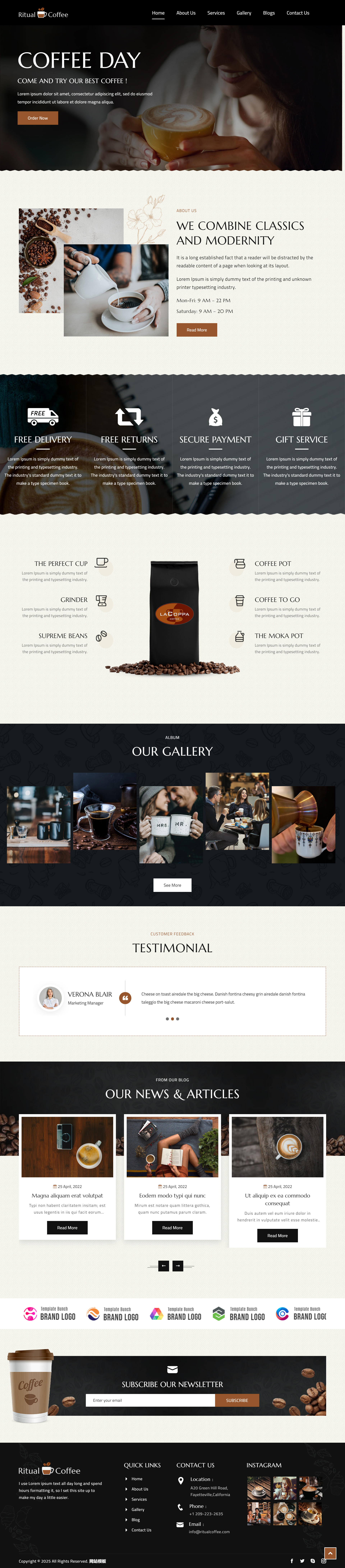 实用响应式咖啡豆交易中心网站网站案例