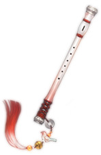 笛子中国风乐器高清PNG透明漂浮花瓣设计素材免费下载