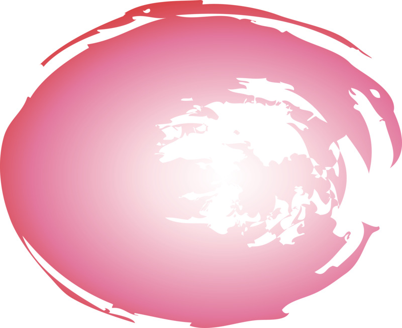 粉色笔刷高清PNG透明AI设计素材-墨迹笔触装饰元素免费下载