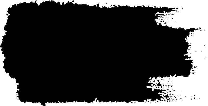 PS水墨笔刷高清PNG透明装饰元素墨迹笔触设计素材免费下载