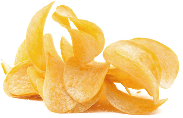 一叠薯片高清PNG透明装饰元素图片设计素材免费下载