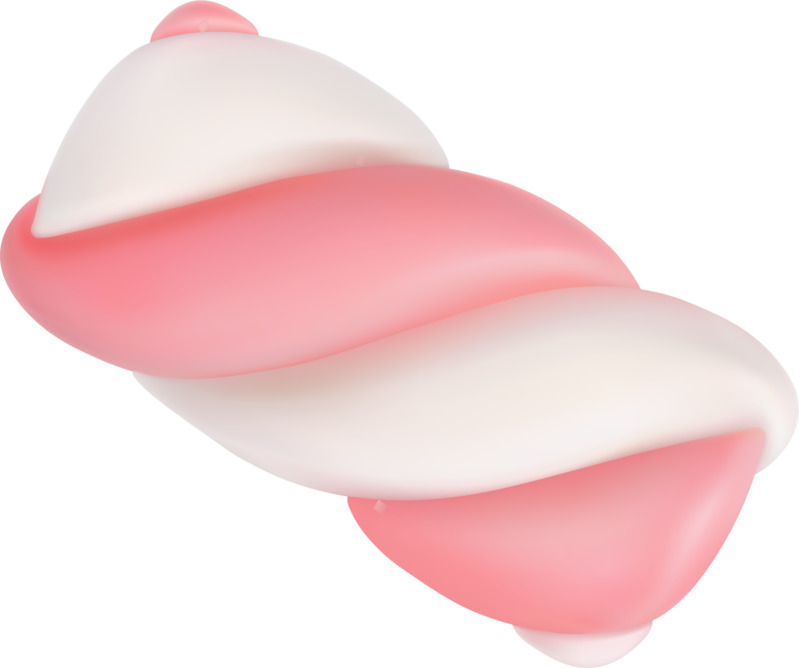 粉色美味立体棉花糖高清PNG透明装饰素材免费下载