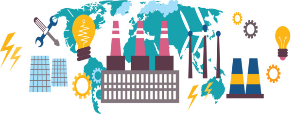 电力厂发电过程高清PNG透明装饰元素PPT素材免费下载