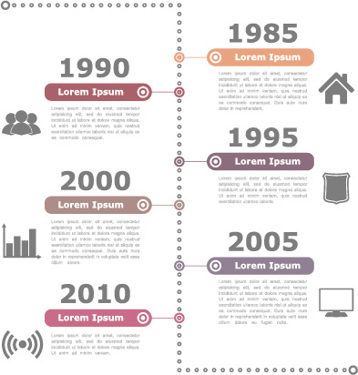 PPT元素时间轴高清PNG透明装饰素材免费下载