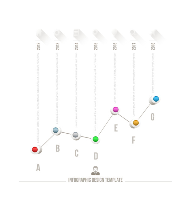 矢量时间轴PPT元素高清PNG透明图片设计素材免费下载