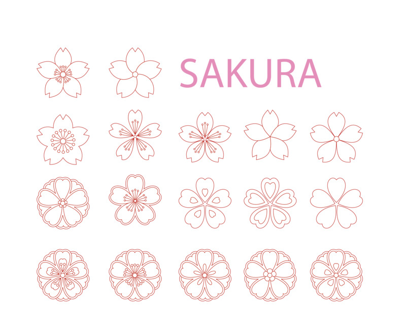 樱花瓣矢量高清PNG透明装饰花纹设计素材免费下载