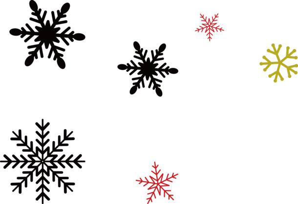 春节圣诞素材，高清PNG透明雪花矢量图与AI设计素材大全