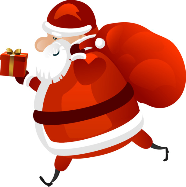 精美圣诞老人插画矢量高清PNG透明圣诞节设计素材免费下载