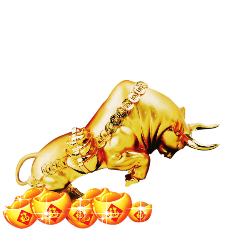 2021牛年春节高清PNG透明图片设计素材免费下载