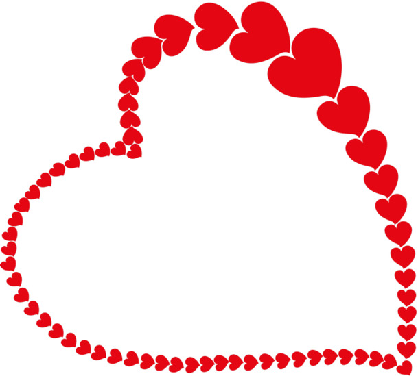 红色爱心装饰高清PNG透明图片-情人节节日元素设计素材免费下载