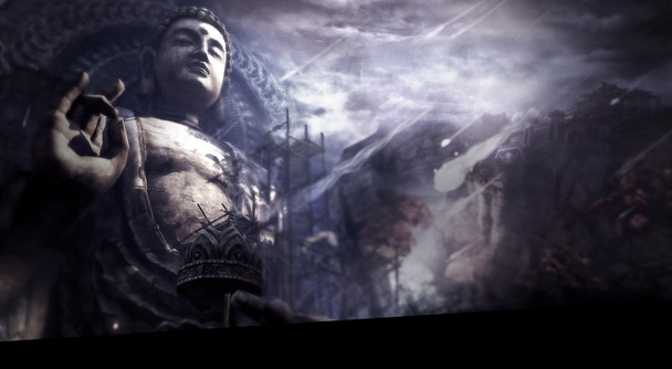 古风神秘大佛游戏原画高清PNG透明背景素材免费下载_海报banner设计必备