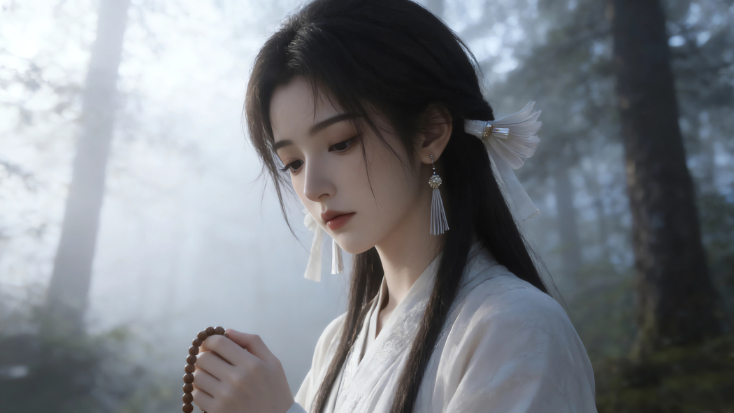 宋玉与佛珠主题森林4K动漫高清壁纸3840x2160免费下载