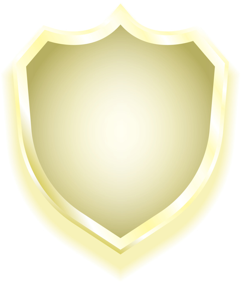 黄色盾牌保护健康高清PNG透明免扣设计素材免费下载