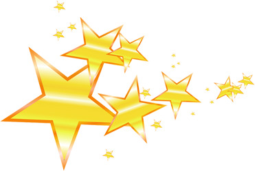 金色五角星部队展板高清PNG透明漂浮元素设计素材免费下载