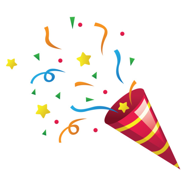 红色礼炮彩带高清PNG透明漂浮元素设计素材免费下载