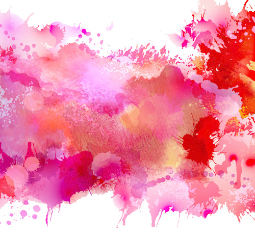 粉色油墨高清PNG透明装饰元素笔触设计素材免费下载