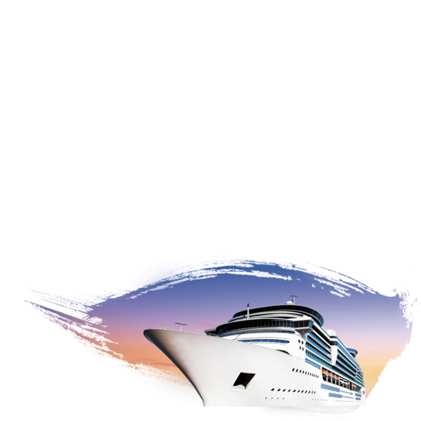 邮轮墨迹笔触高清PNG透明装饰元素设计素材免费下载