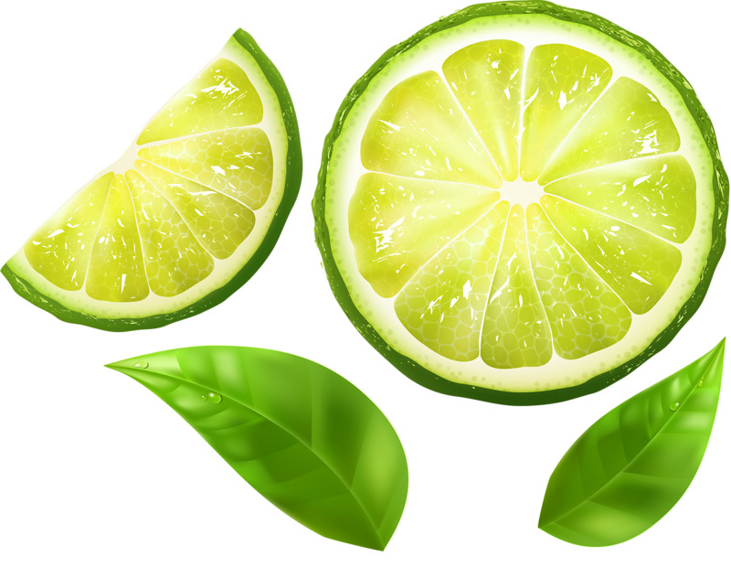 青色柠檬片高清PNG透明装饰素材 生活用品设计免费下载