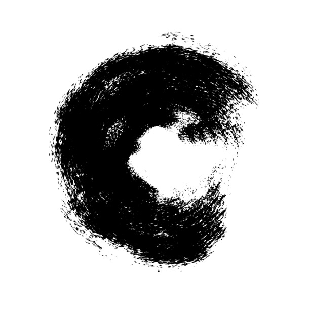 黑色墨迹笔刷高清PNG透明装饰元素设计素材免费下载