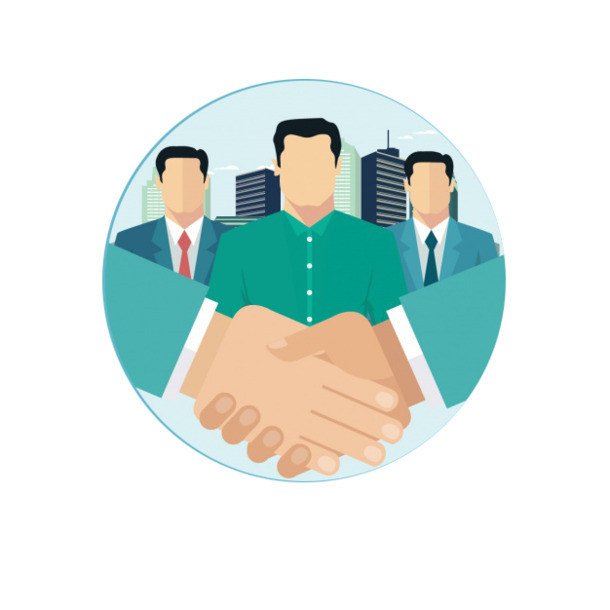 商务合作元素高清PNG透明装饰素材PPT设计免费下载