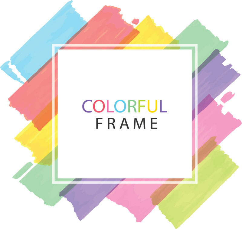 彩色涂鸦笔刷花纹高清PNG透明装饰元素设计素材免费下载