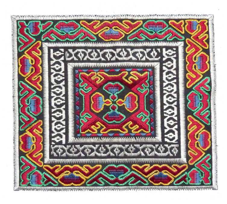 刺绣毯子高清PNG透明装饰元素花纹设计素材免费下载