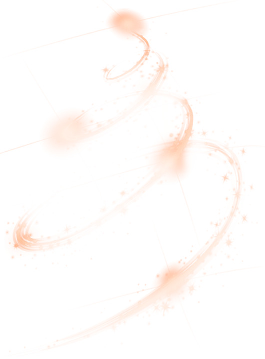 橙色清新旋风光芒高清PNG透明装饰素材免费下载