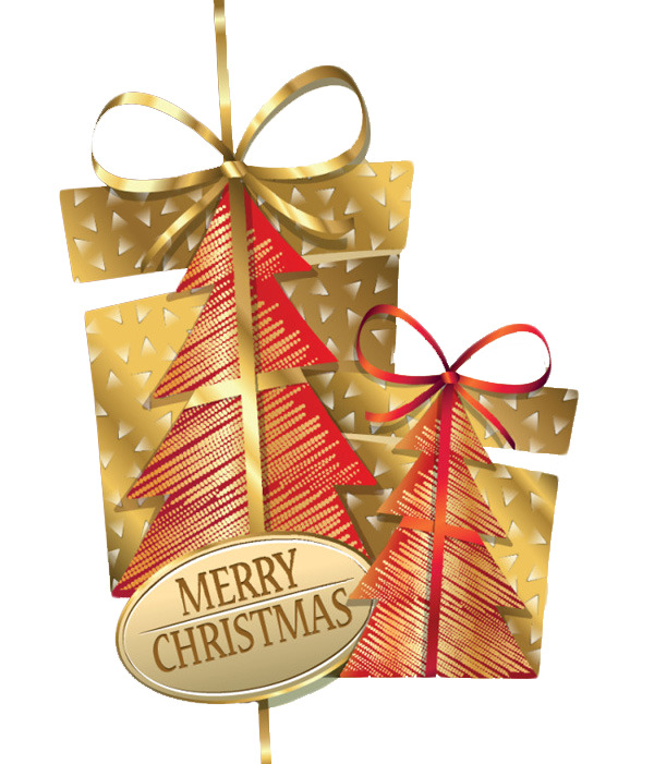 矢量圣诞雪花礼物盒高清PNG透明素材-免费下载圣诞节设计图片