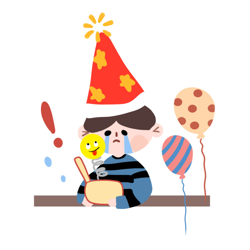 卡通元素整蛊男孩高清PNG透明图-节日设计素材免费下载