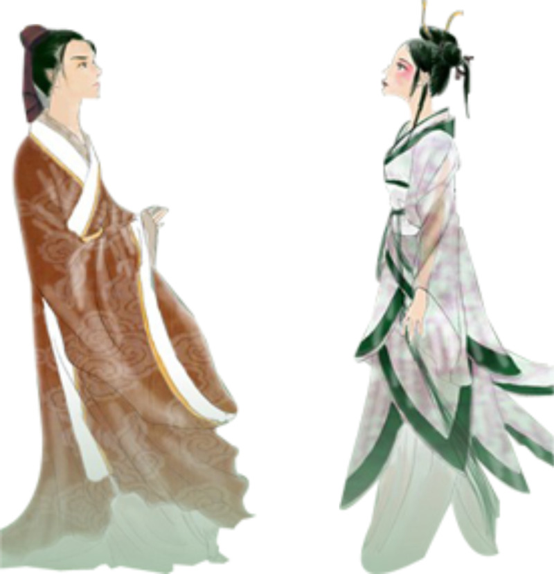 牛郎织女高清PNG透明图片-情人节节日元素设计素材免费下载