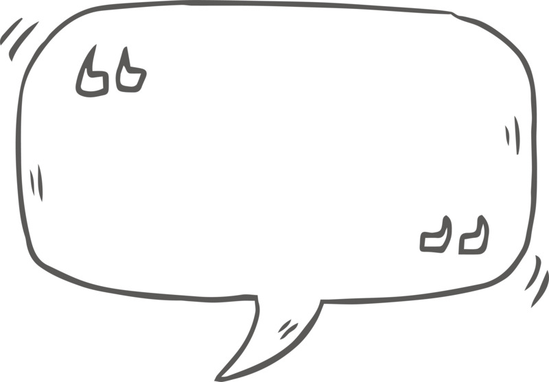 引号气泡框高清PNG透明免扣设计素材免费下载