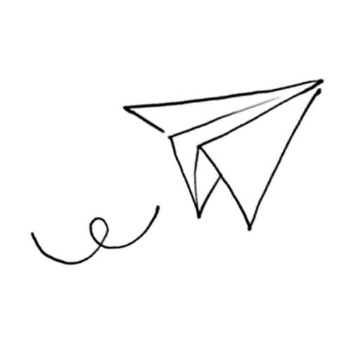 卡通手绘纸飞机高清PNG透明设计素材免费下载