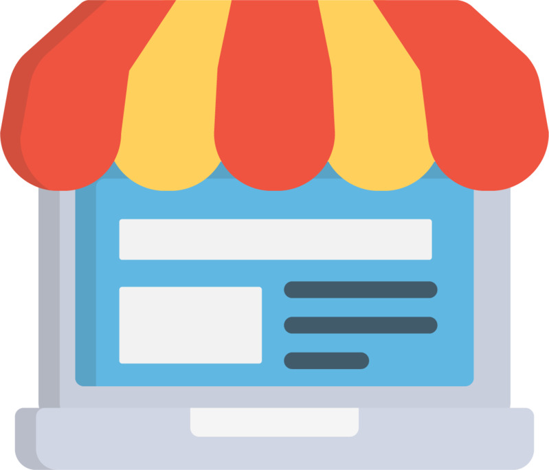 线上超市购物手绘卡通元素高清PNG透明图片设计素材免费下载